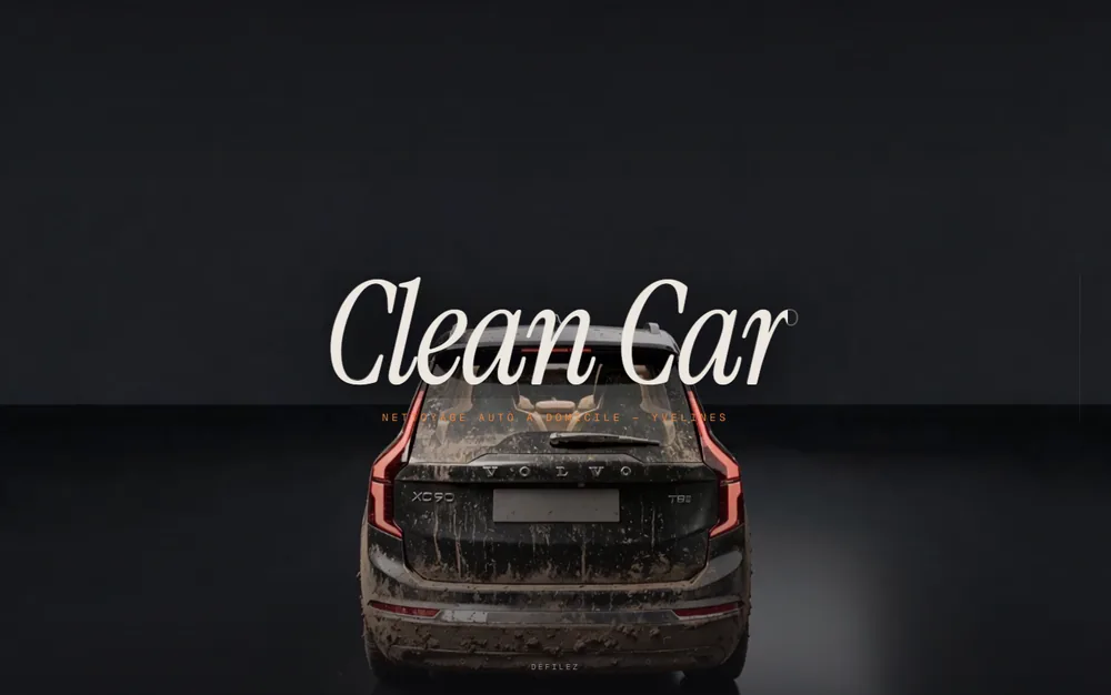Aperçu du site de démonstration Clean Car