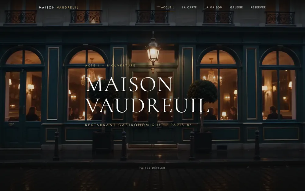 Aperçu du site de démonstration Maison Vaudreuil